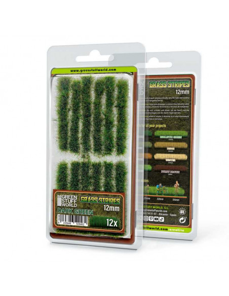 Grass Strips 12 mm Dark Green