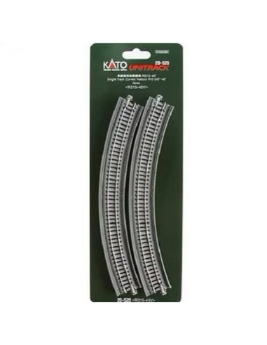 Dos tramos vía curva en viaducto R315 45º N