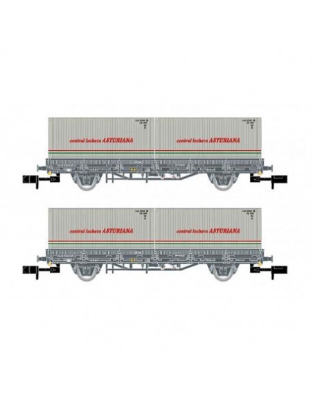 2 Renfe wagon set Central Lechera Asturiana N