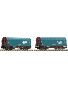 Set de dos vagones con lonas Shimms SNCB-Cargo N