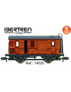 Furgon de equipajes y jefe de tren Renfe DV-30745 Ep III N